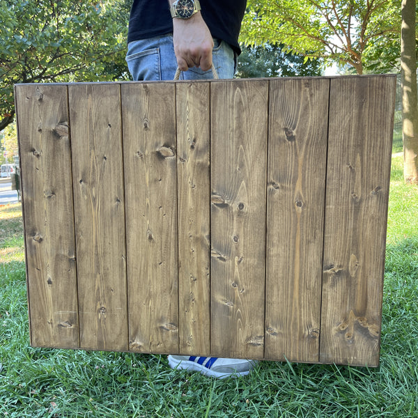 Foldable Wooden Low Table - Tapered Legs