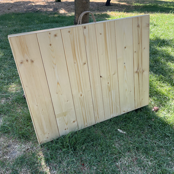 Foldable Wooden Low Table - Tapered Legs