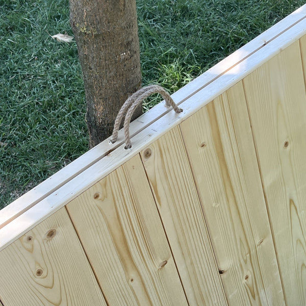 Foldable Wooden Low Table - Tapered Legs