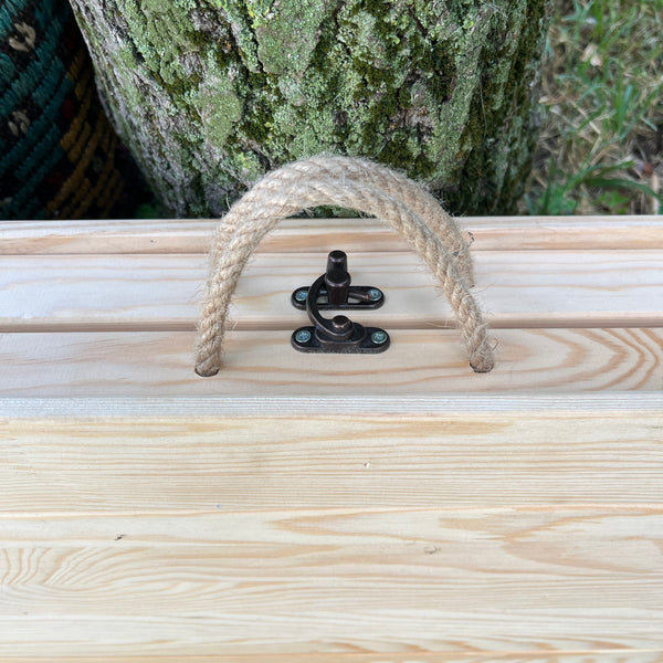 Foldable Wooden Low Coffee Table – Built-in Legs