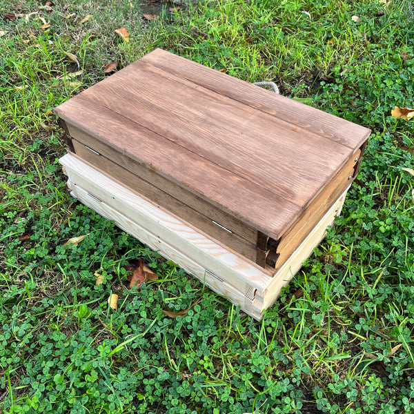Foldable Wooden Low Coffee Table - Built-in Legs