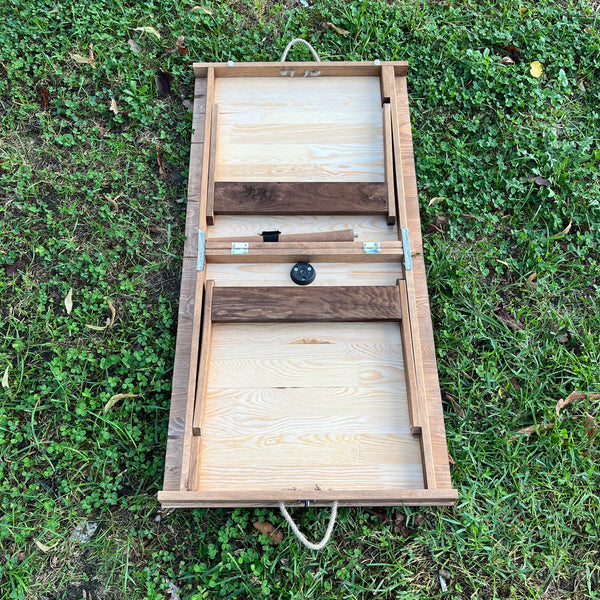 Foldable Wooden Low Table - Built-in Legs