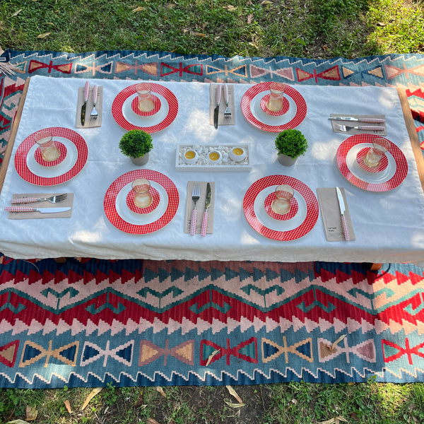 Foldable Wooden Low Table - Built-in Legs