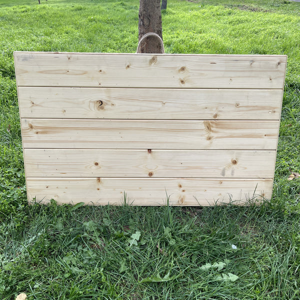 Foldable Wooden Low Table - Tapered Legs