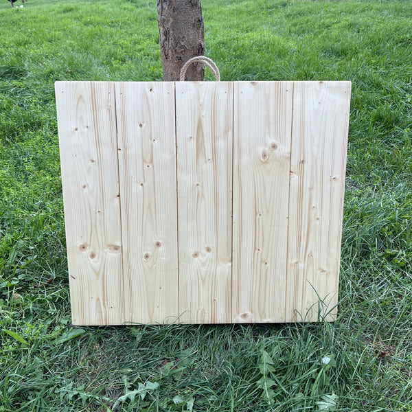 Handmade Foldable Solid Wood Low Table - Built-in Legs