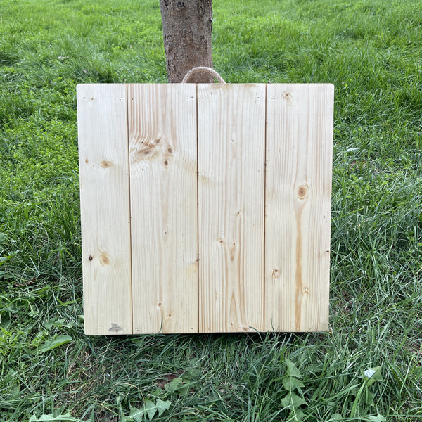 Handmade Foldable Solid Wood Low Table - Built-in Legs