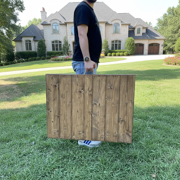 Handmade Foldable Solid Wood Low Table - Tapered Legs