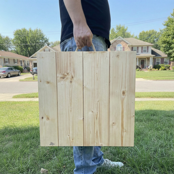 Handmade Foldable Solid Wood Low Table - Built-in Legs