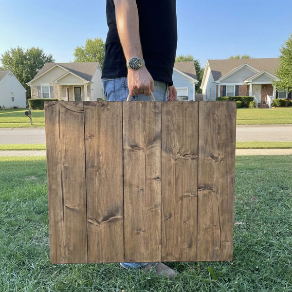 Foldable Wooden Low Table - Built-in Legs