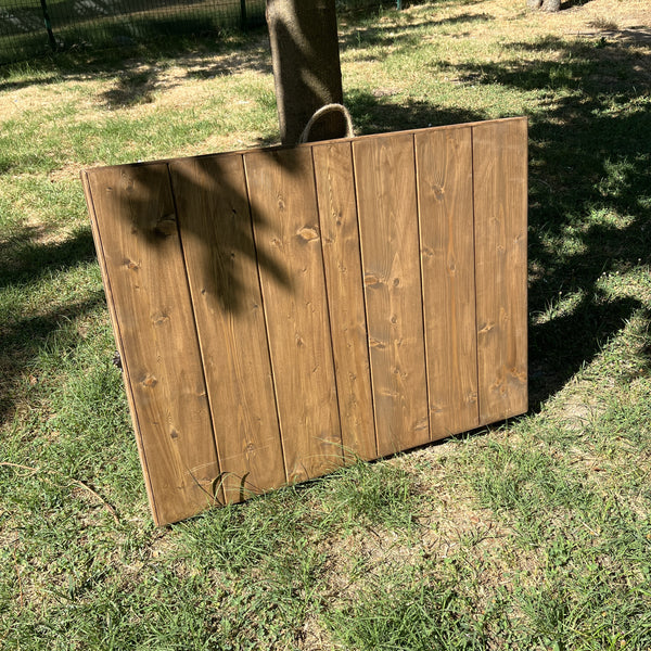 Foldable Wooden Low Table - Tapered Legs