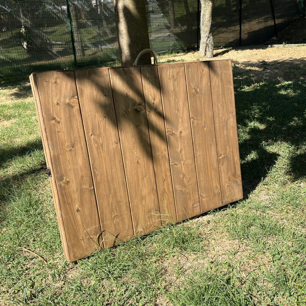 Foldable Wooden Low Table - Tapered Legs
