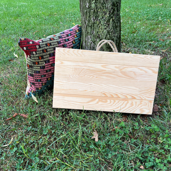 Foldable Wooden Low Coffee Table – Built-in Legs
