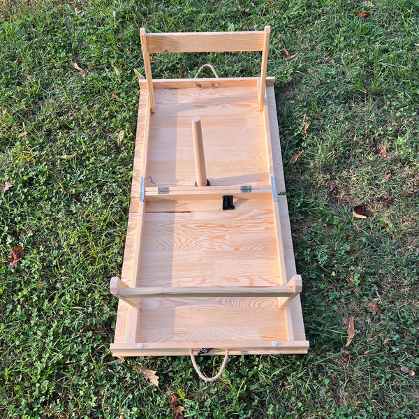 Foldable Wooden Low Table - Built-in Legs