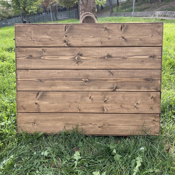 Foldable Wooden Low Table - Tapered Legs