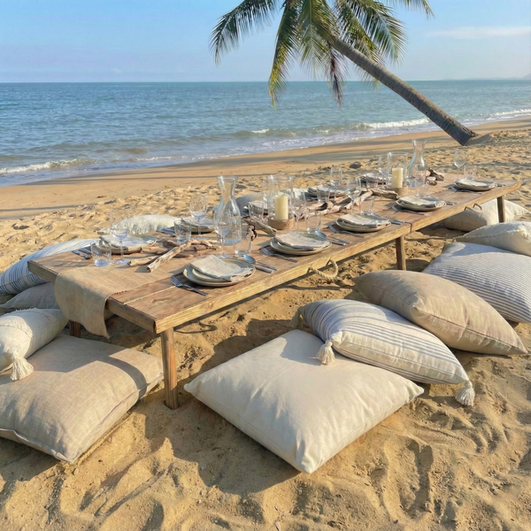 Foldable Wooden Low Table - Tapered Legs