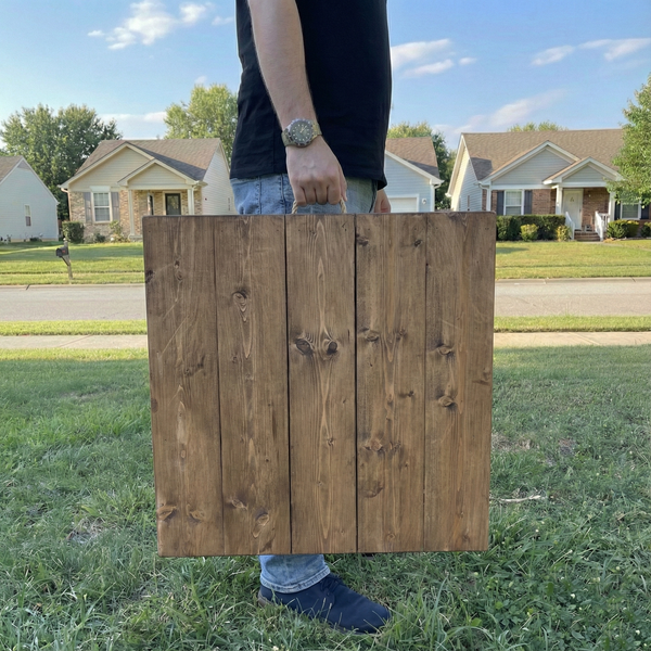 Foldable Wooden Low Table - Built-in Legs