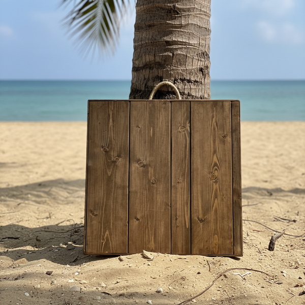 Foldable Wooden Low Table - Tapered Legs