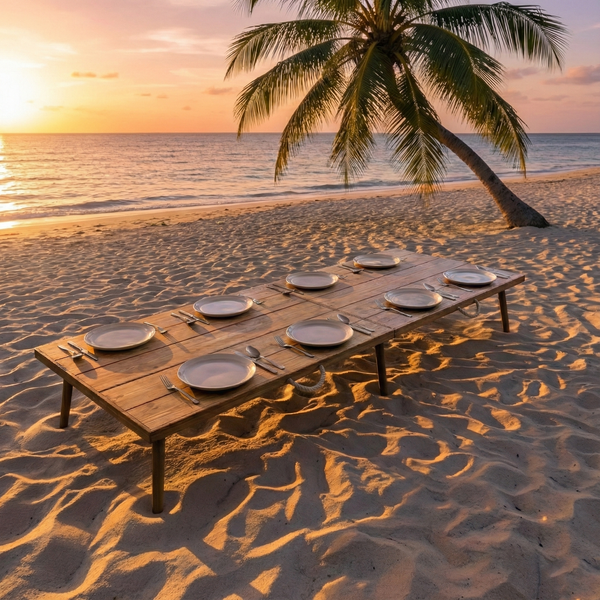 Foldable Wooden Low Table - Tapered Legs